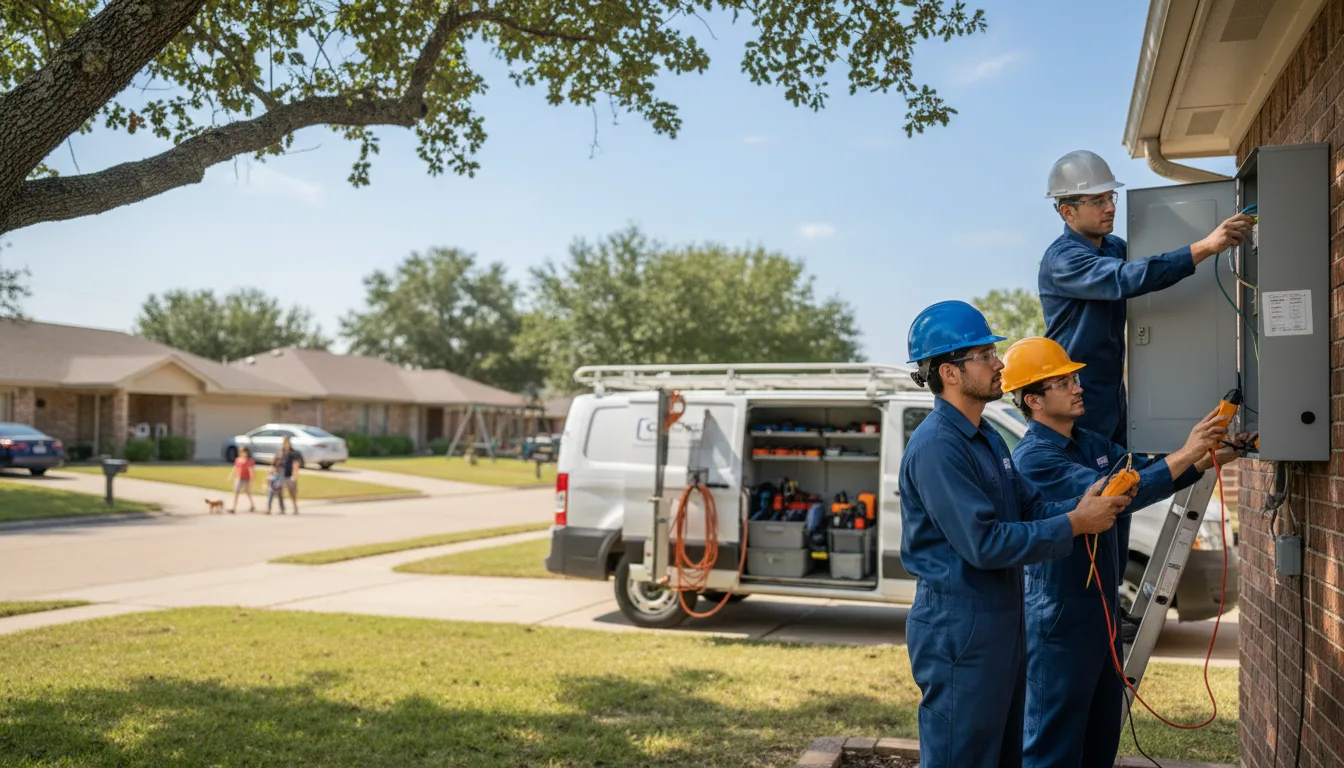 Certified electrician providing emergency electrical services in Hostetter, PA